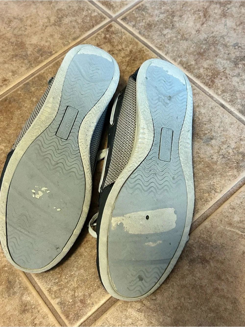 Sperry Black and White Men's Boat Shoes